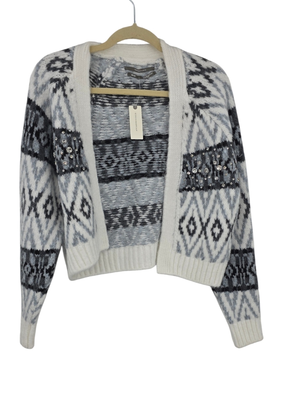 New Anthropologie Fair Isle‎ Cardigan One Size